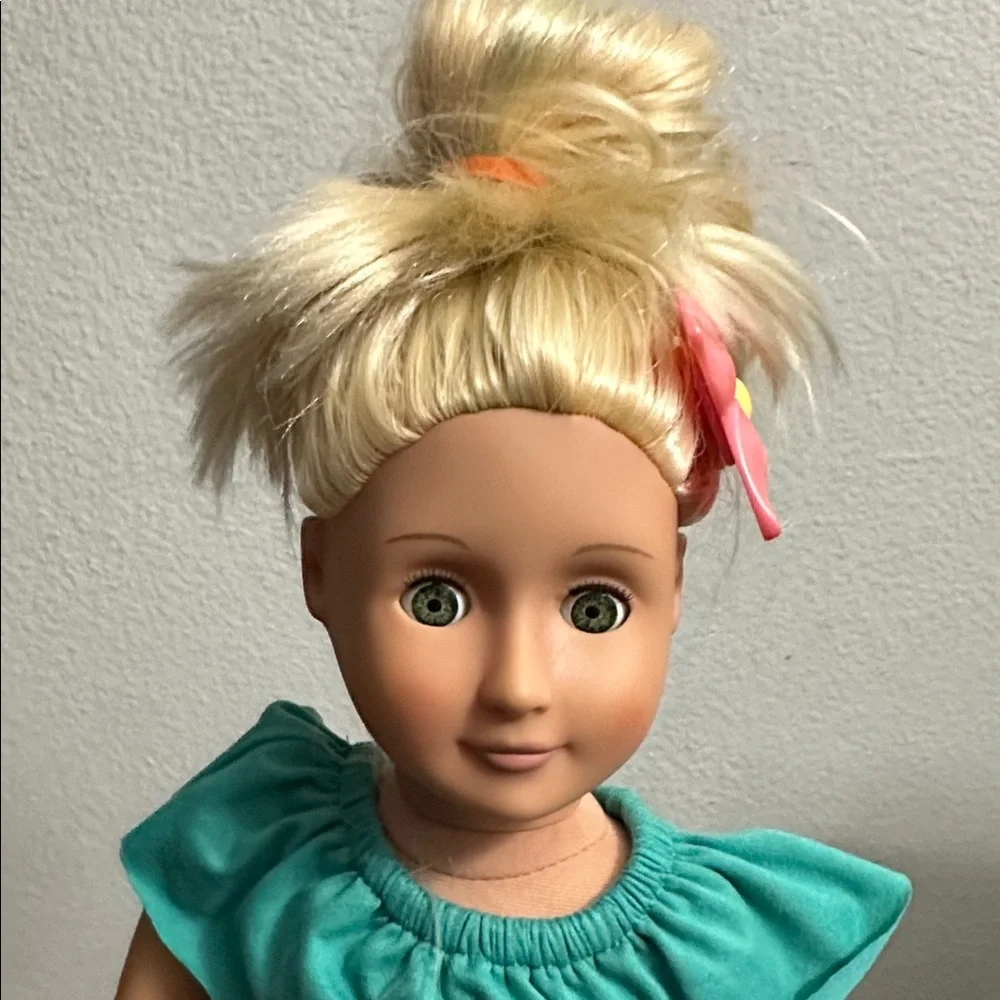 Our Generation 18” Doll Blonde Hair AS IS‎